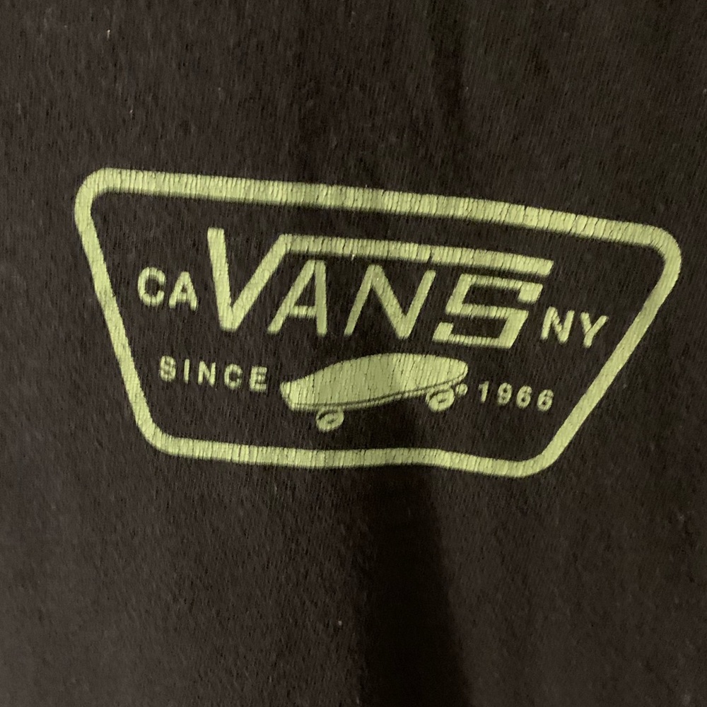 Vans Men’s Short Sleeve Tee Shirt XL EXTRA LARGE Green Black Logo Cotton - Picture 5 of 8